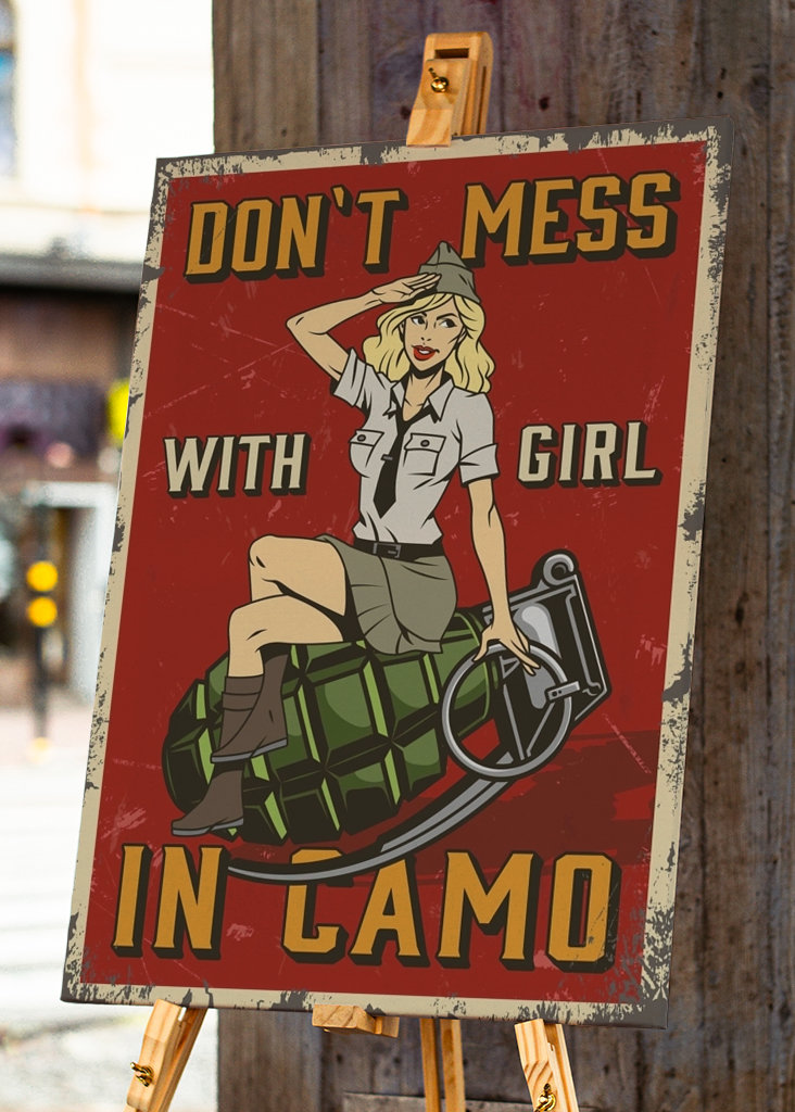 women in camo