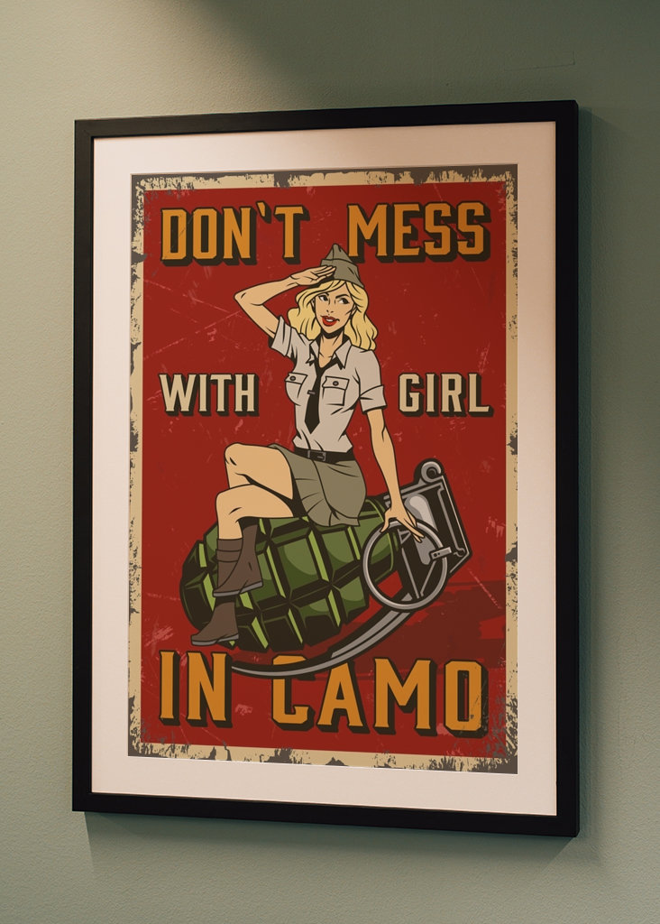 women in camo