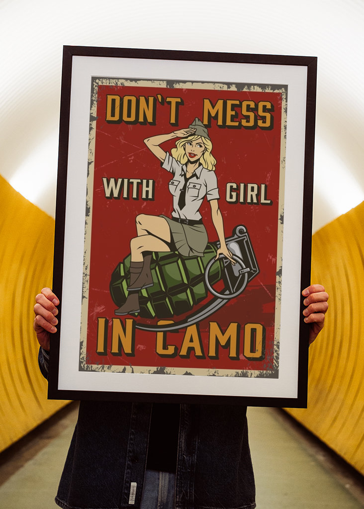 women in camo
