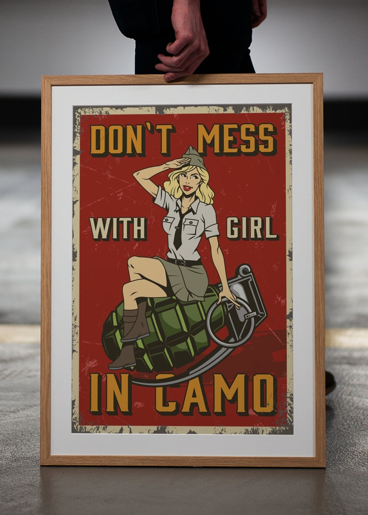 women in camo