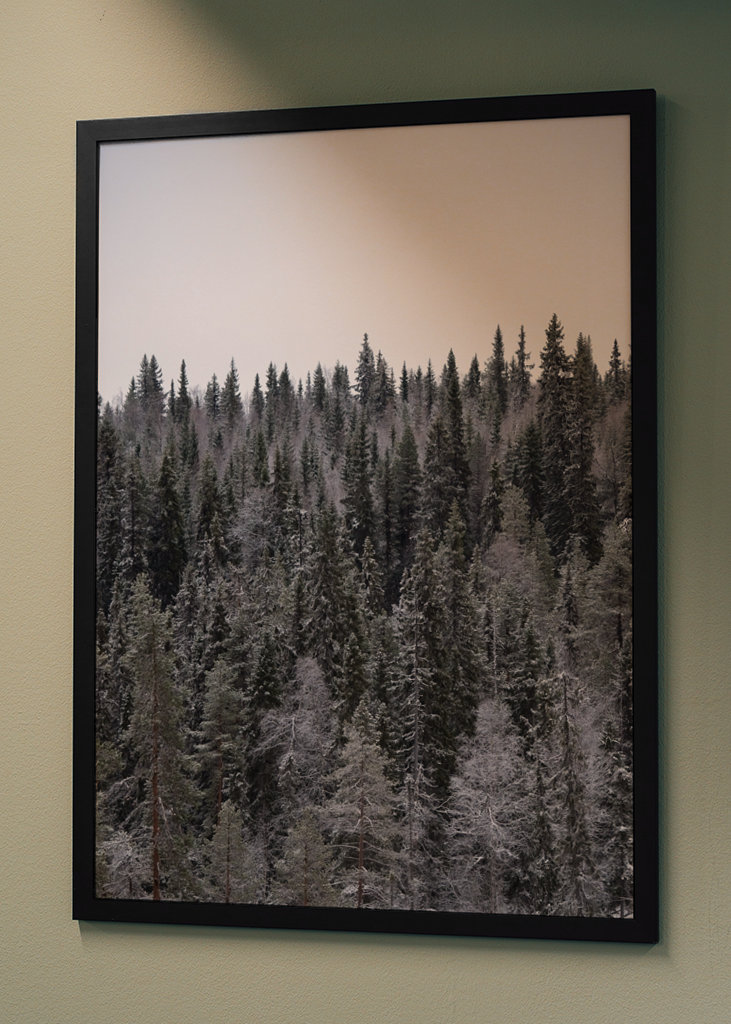 Frostiger Wald Poster von Stina Davidsson | Printler