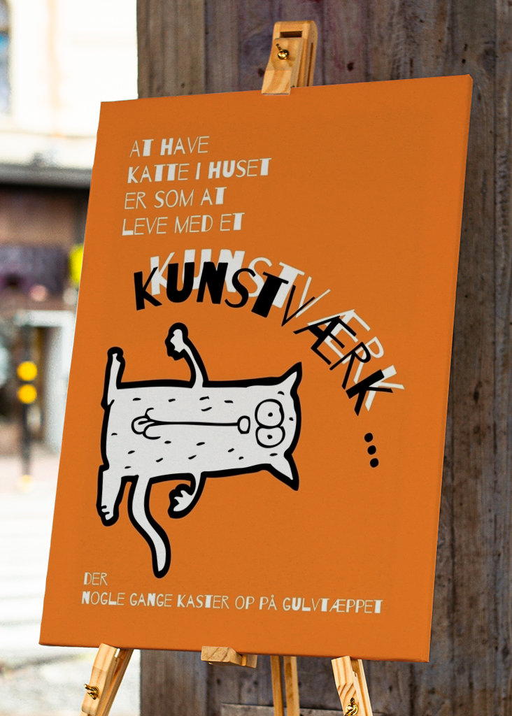 Kočky jsou umění, oranžové 