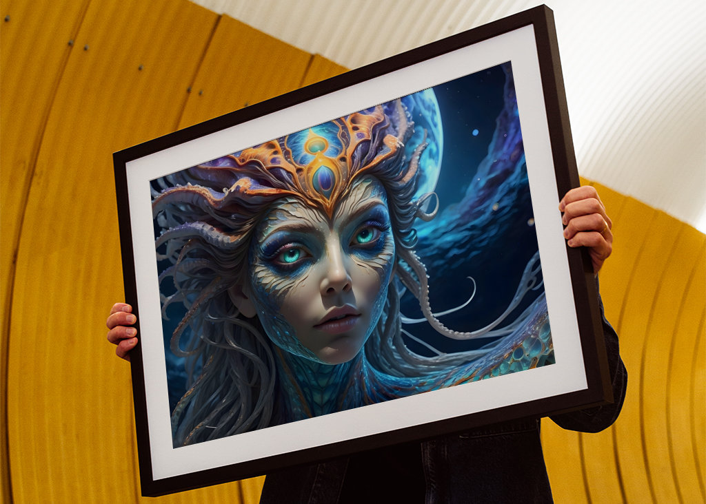 Meereskreatur im Mondlicht