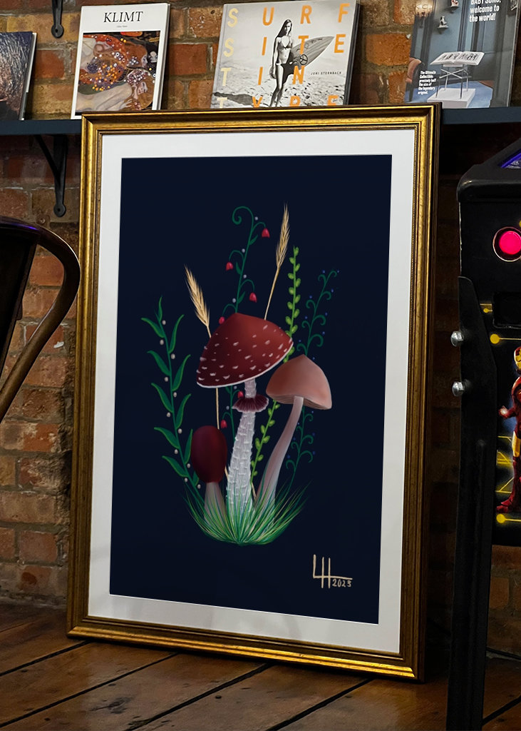 Houbové sny Tři hnědé houby