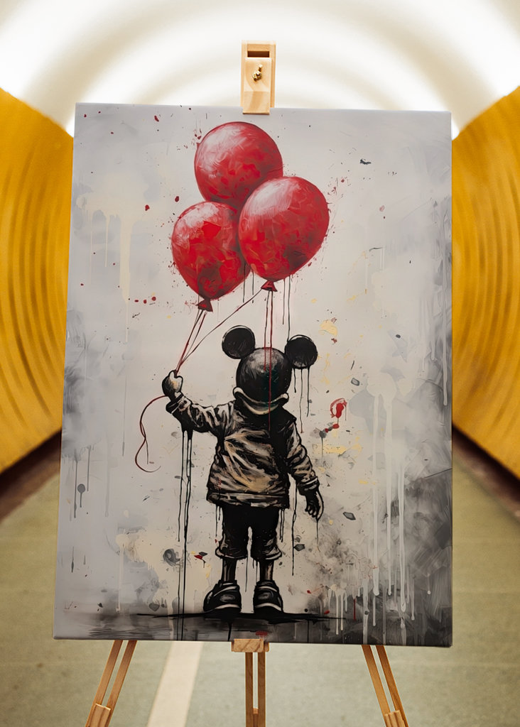 Souris avec ballon x Banksy