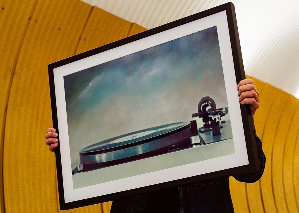 Siebziger Jahre Plattenspieler