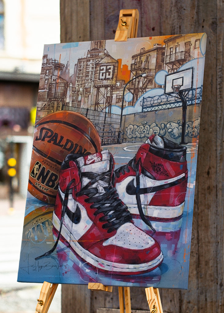 Pintura Air Jordan Basketball
