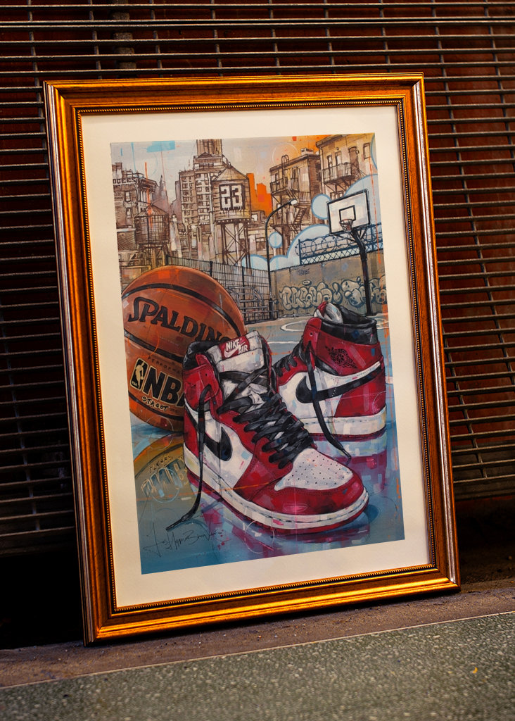 Pintura Air Jordan Basketball