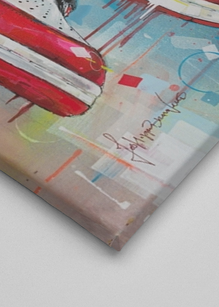 Air Jordan 1 Chicago painting.