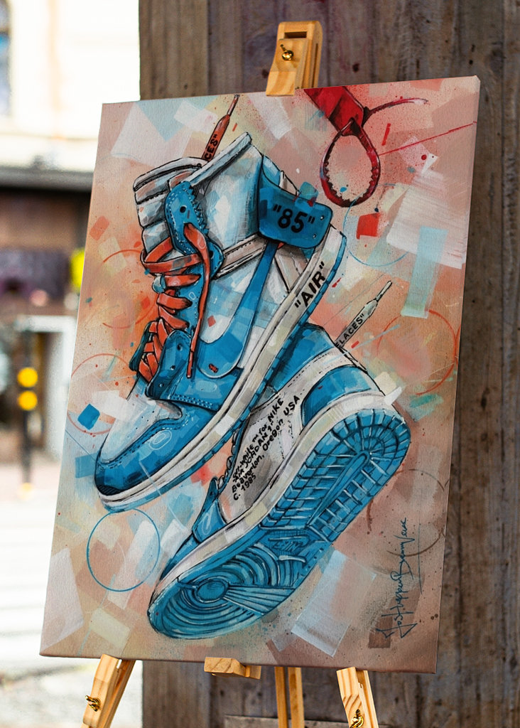 Blaue Kunst der Jordan University