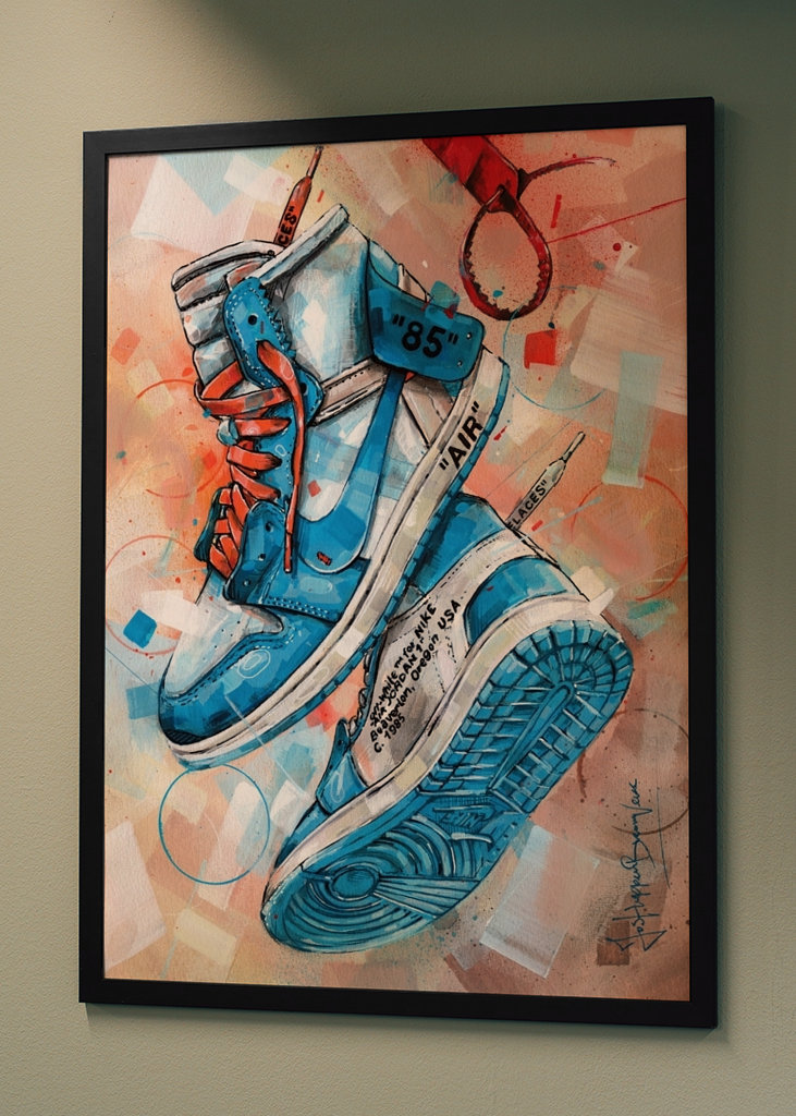 Blaue Kunst der Jordan University