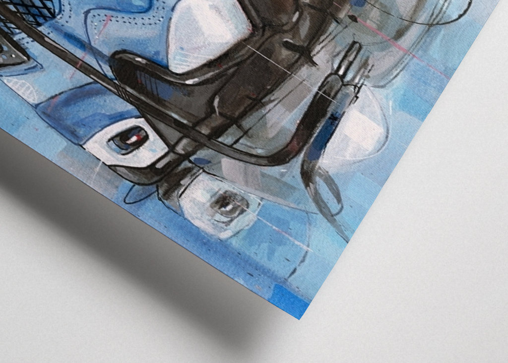 Nike air Jordan 4 schilderij