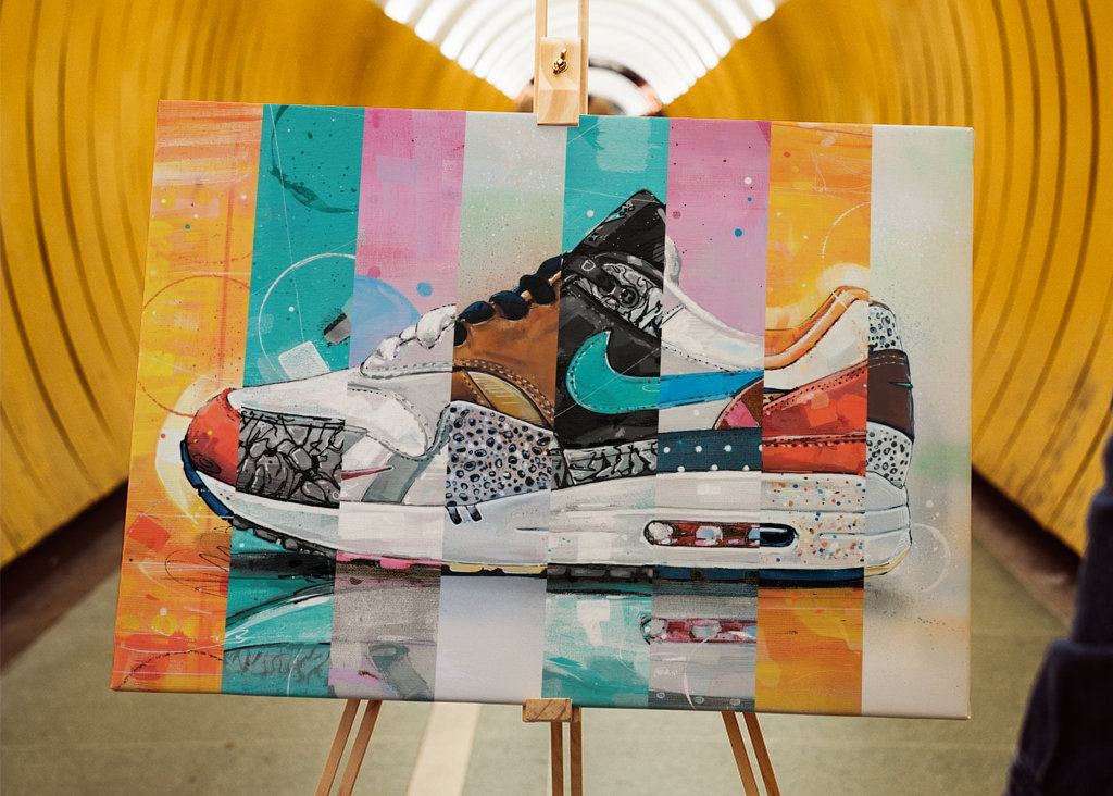 Air max 1 Parra Atmos peinture