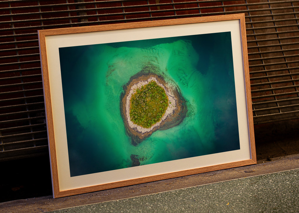 Isla desde arriba en Noruega