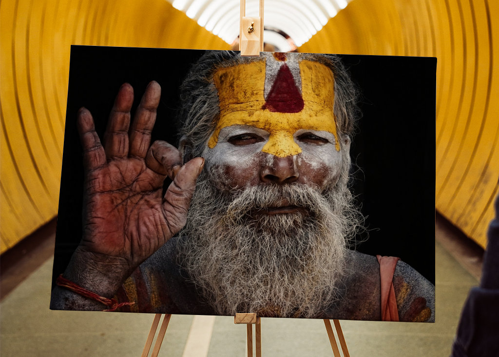 Portrait eines Hindu Sadhu