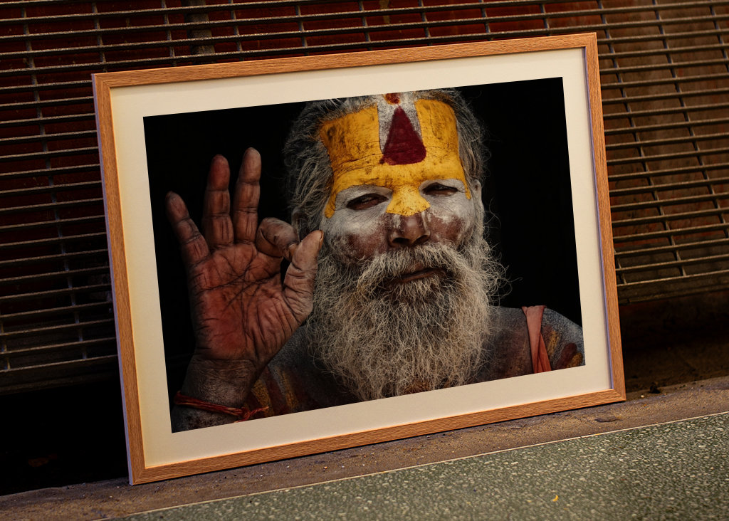 Portrait eines Hindu Sadhu