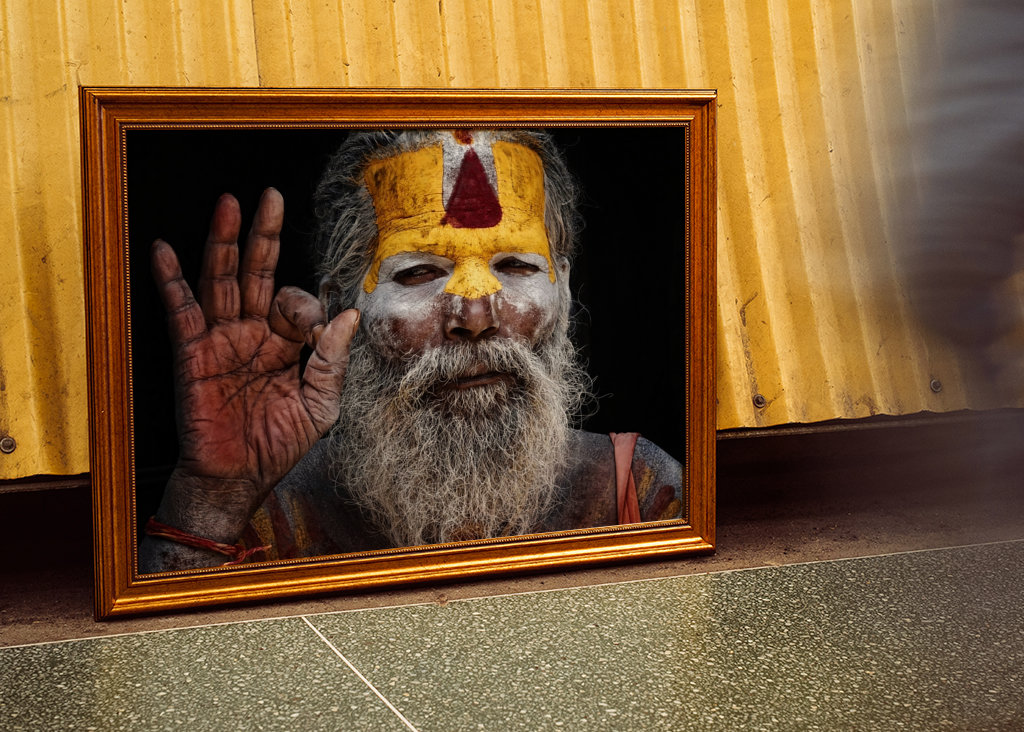 Portrait eines Hindu Sadhu