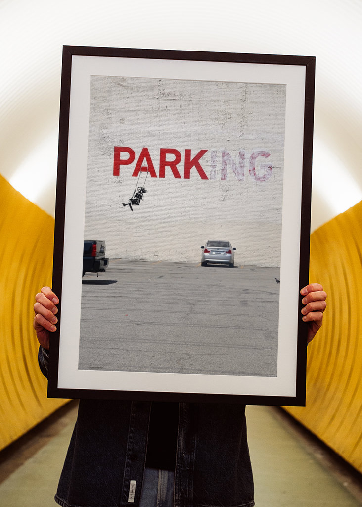 Swing Girl (Parking) - Banksy