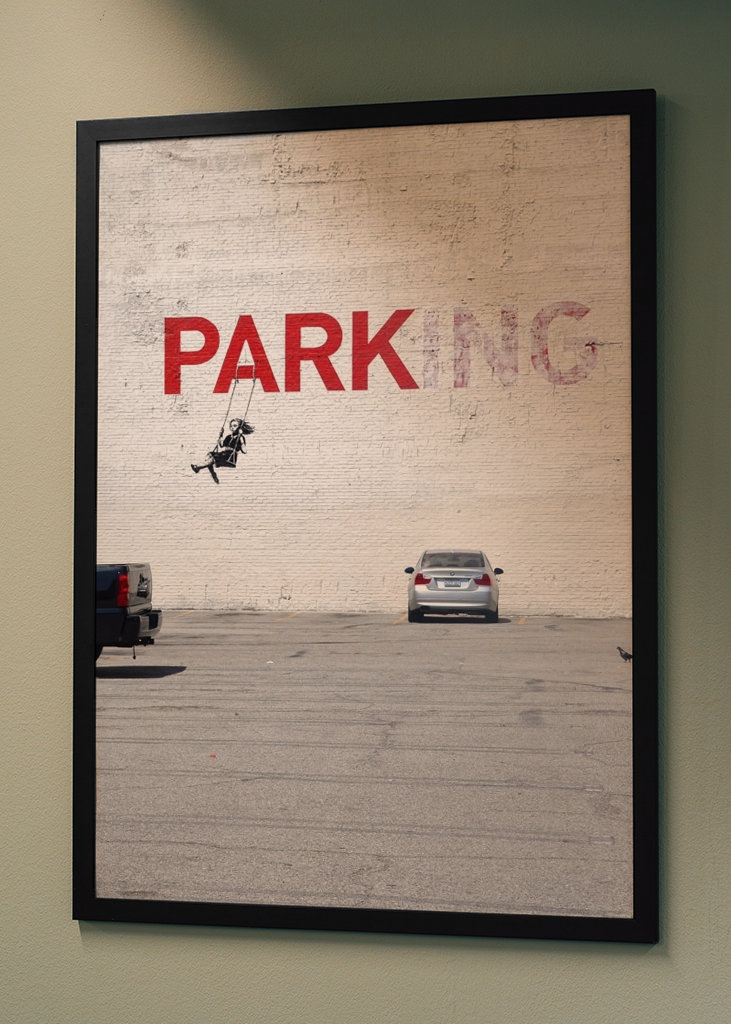 Swing Girl (Parking) - Banksy