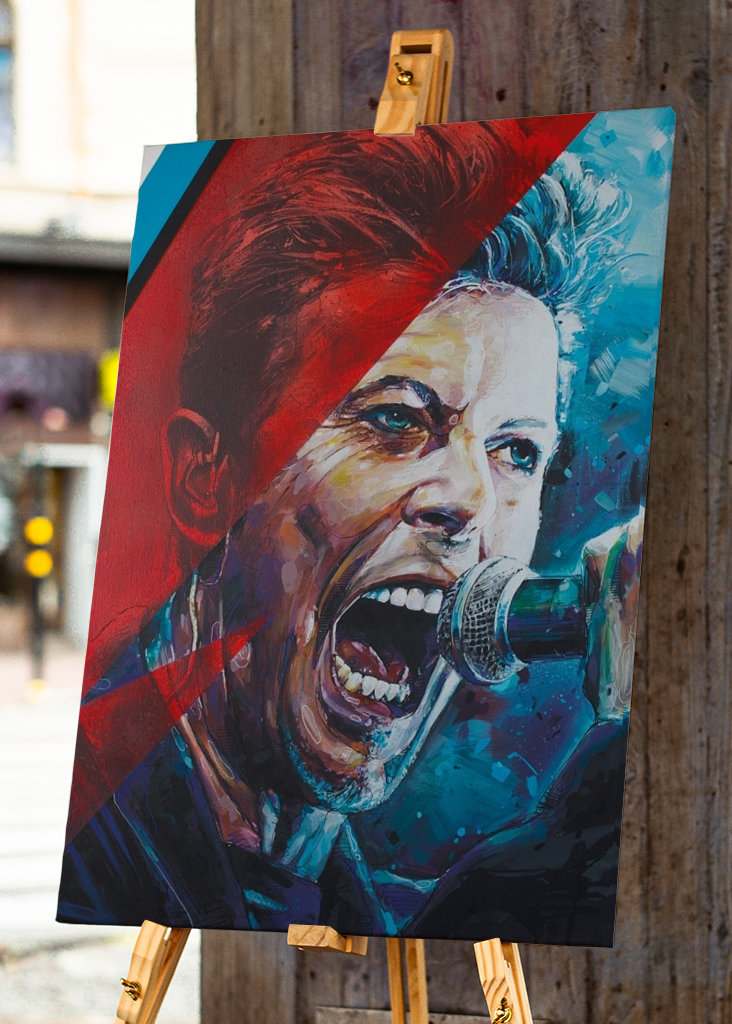 David Bowie painting.
