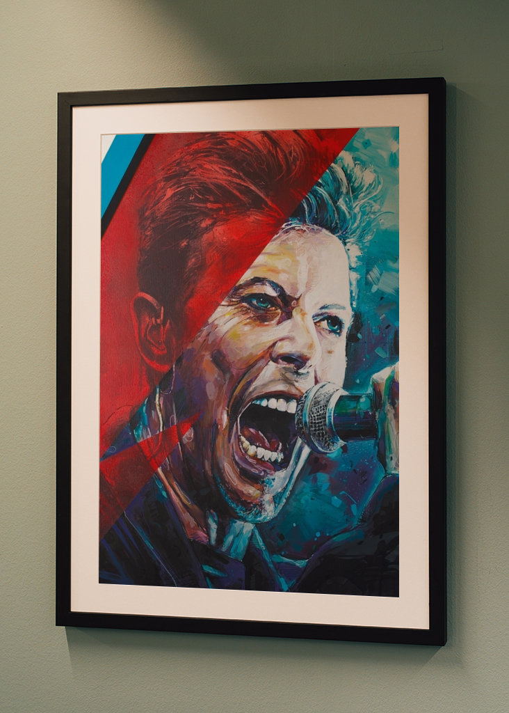David Bowie painting.