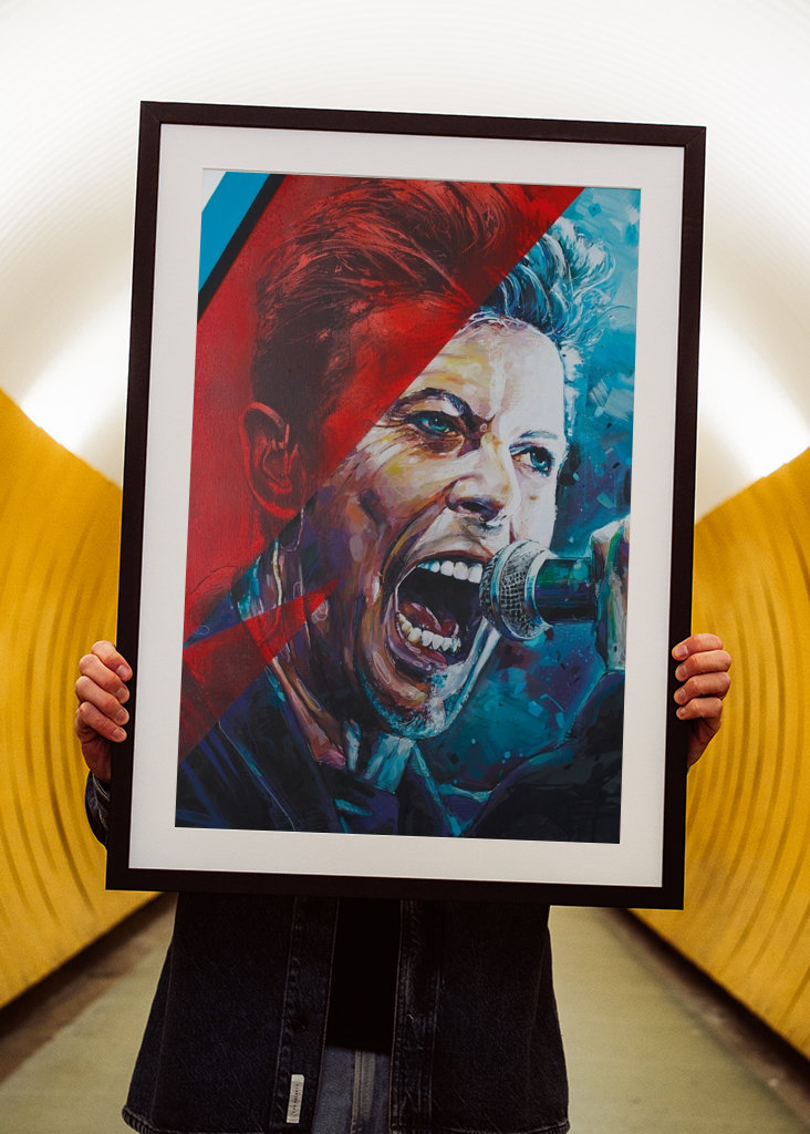 David Bowie painting.