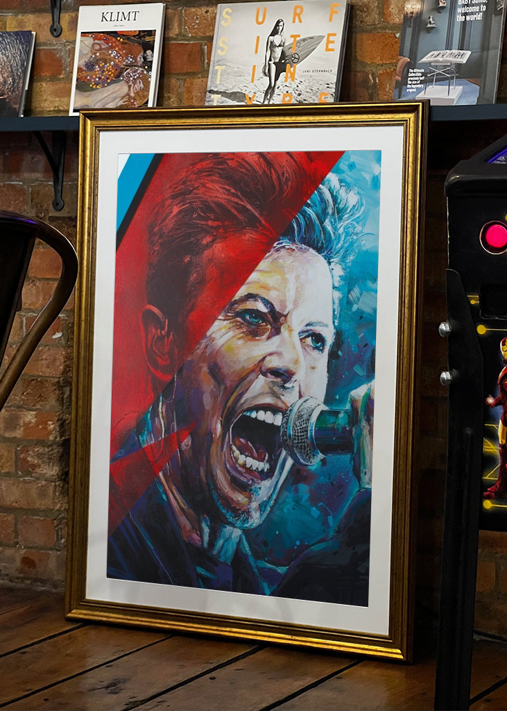 David Bowie painting.