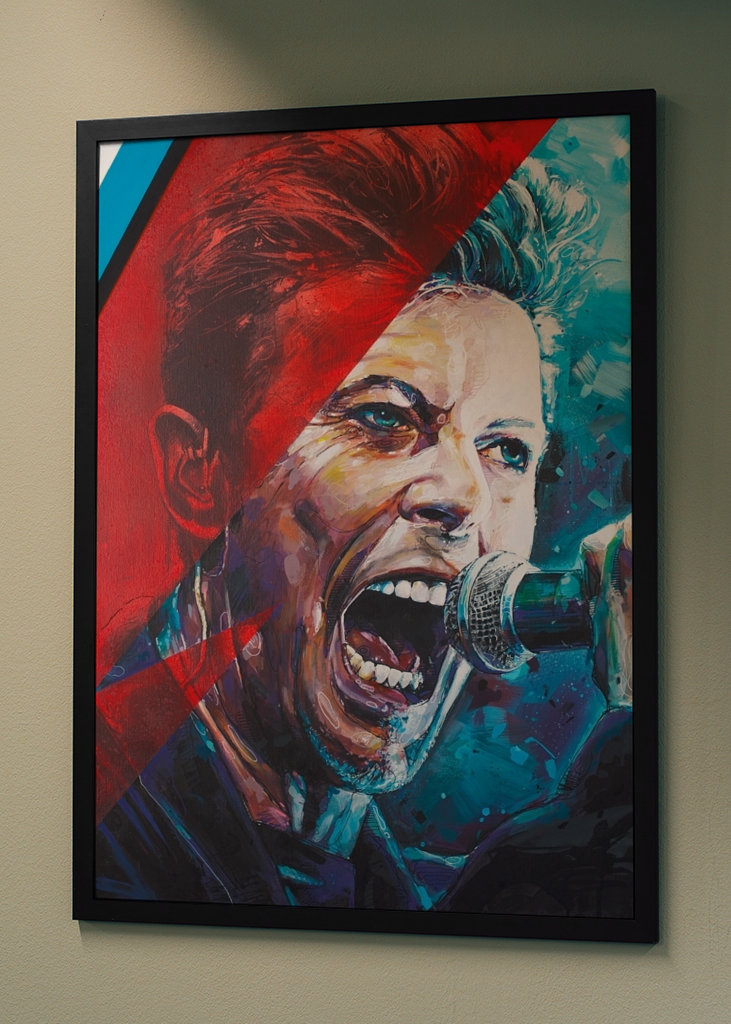 David Bowie painting.
