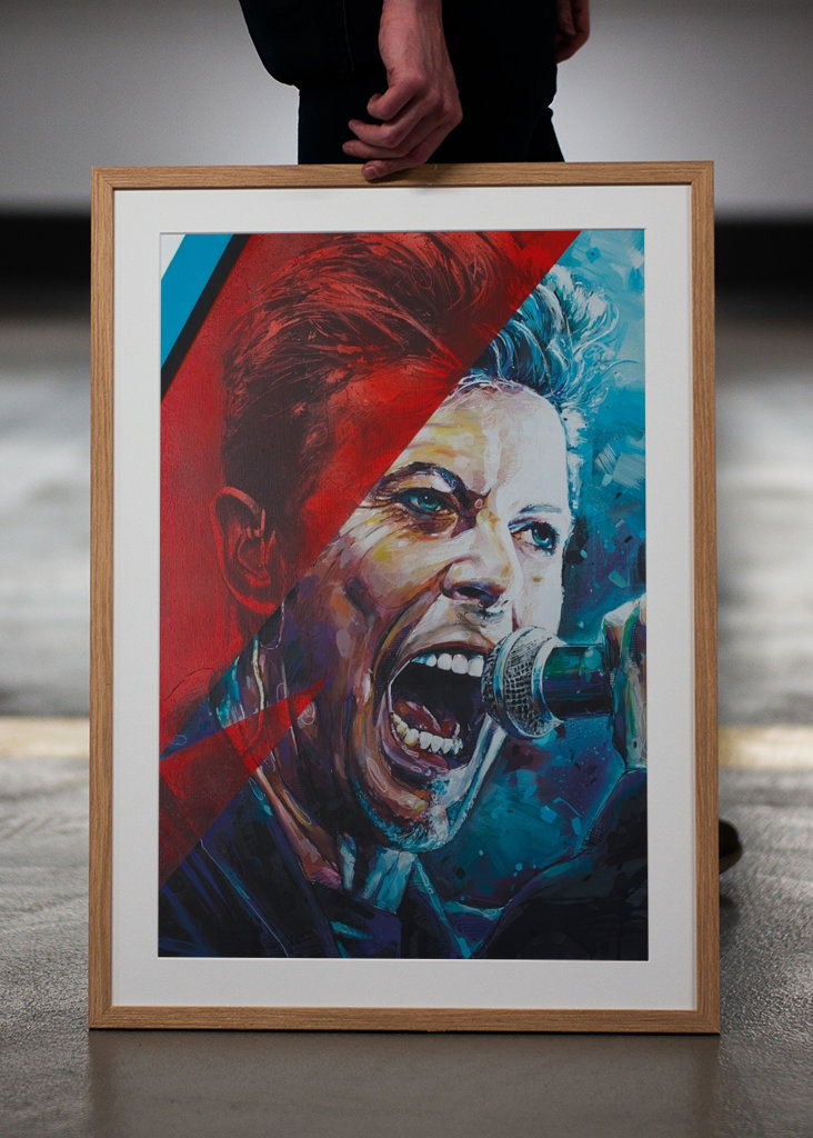 David Bowie painting.