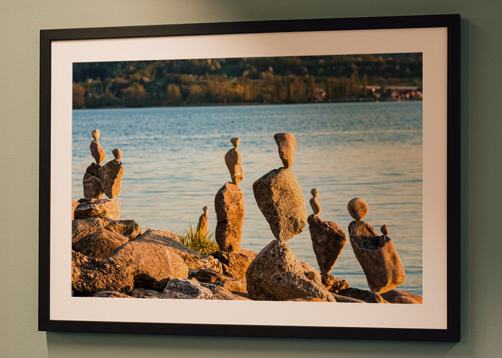Cairns on Lake Constance