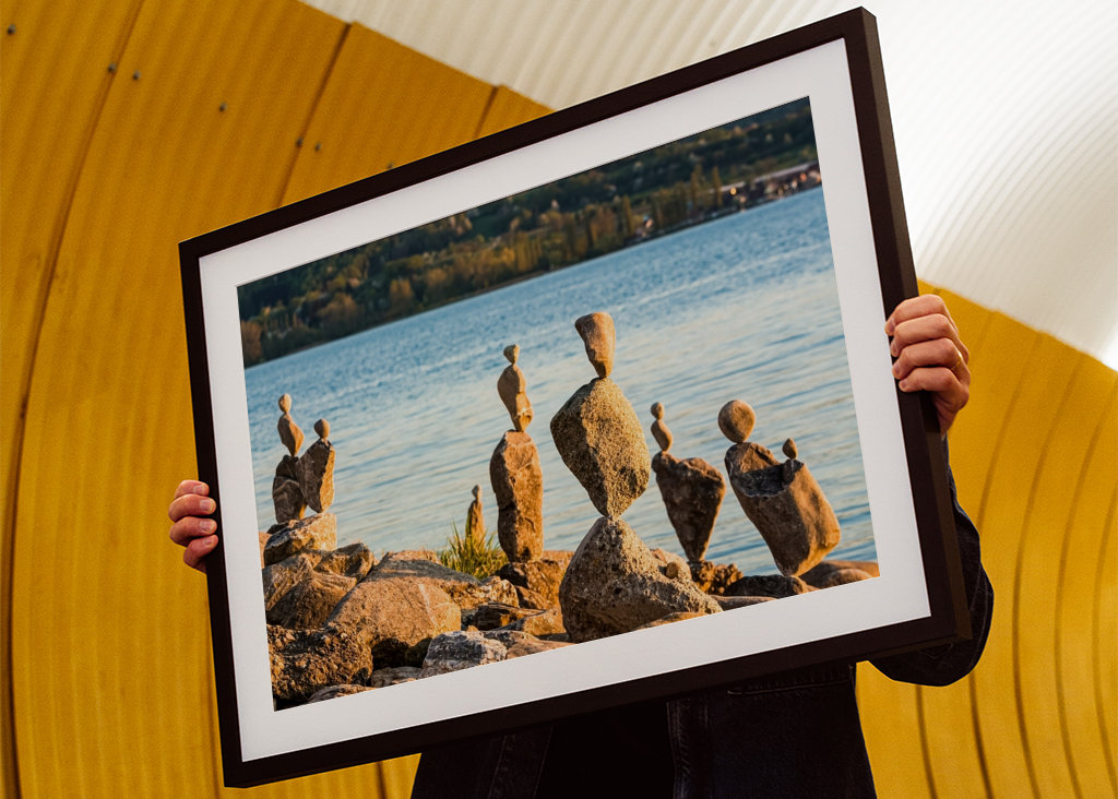 Cairns on Lake Constance