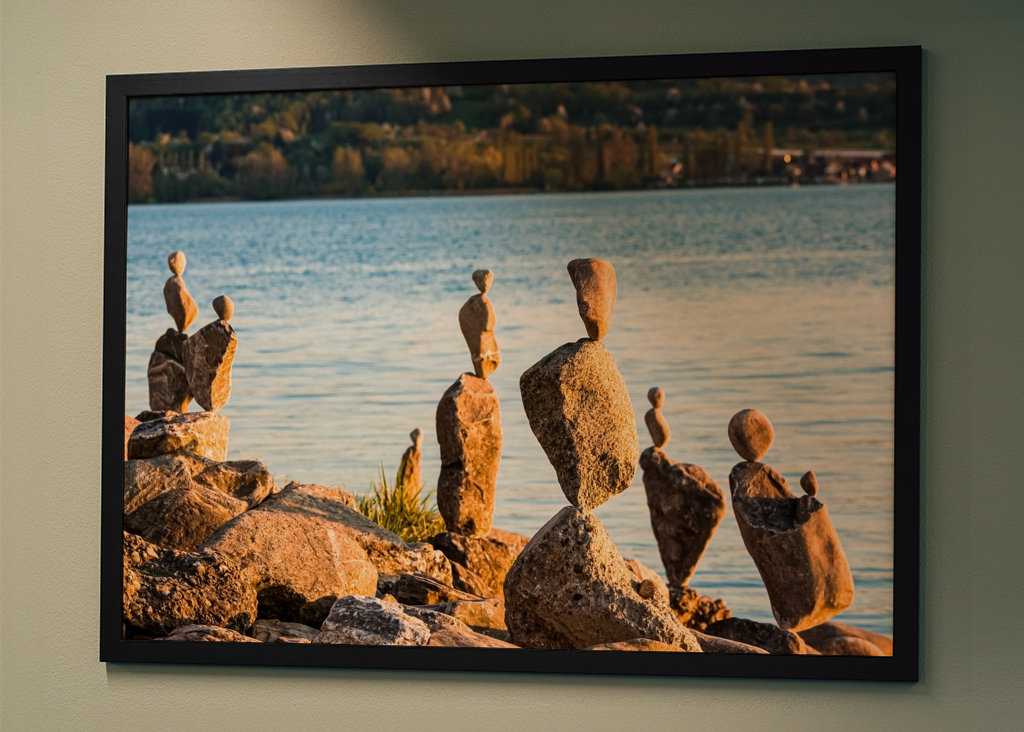 Cairns on Lake Constance