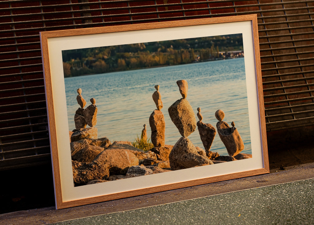 Cairns on Lake Constance