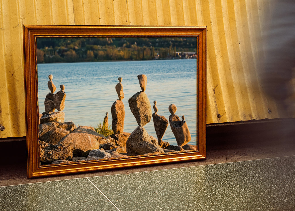 Cairns on Lake Constance