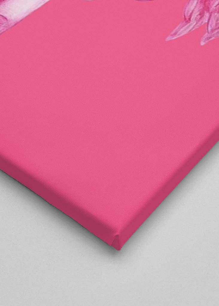 Lyserød sur flamingo