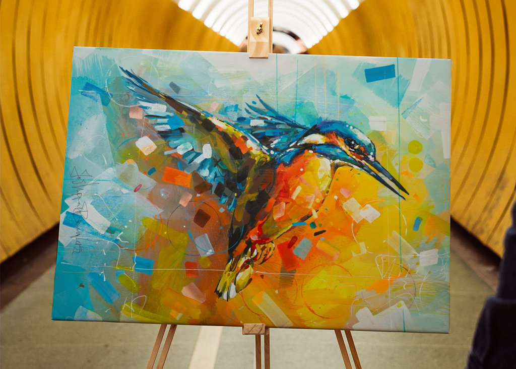 King Fisher Gemälde.