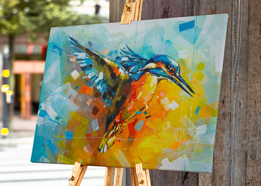 King Fisher Gemälde.