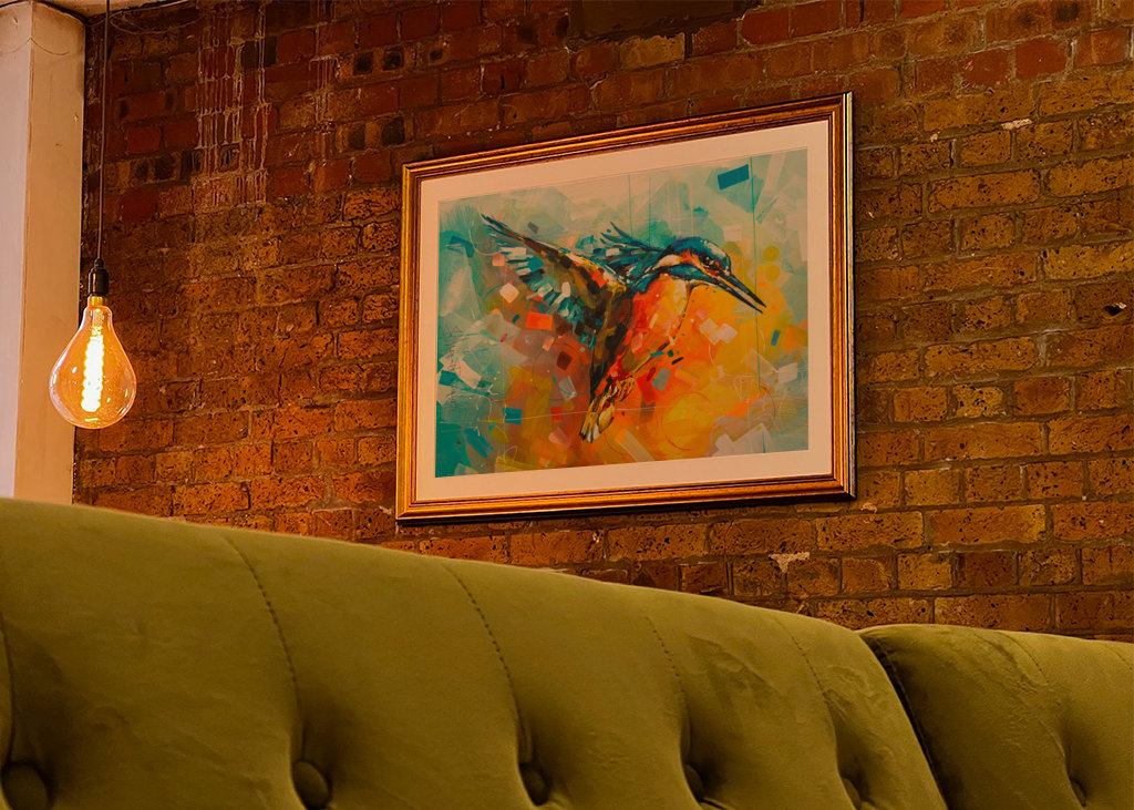 King Fisher Gemälde.