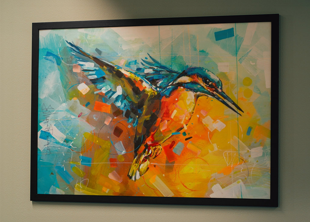 King Fisher Gemälde.
