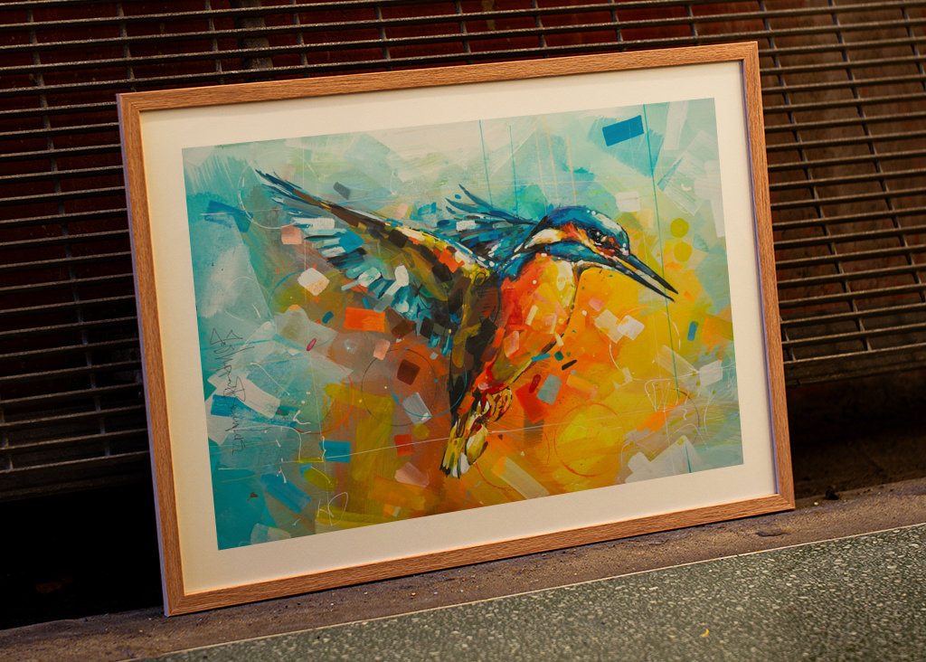 King Fisher Gemälde.