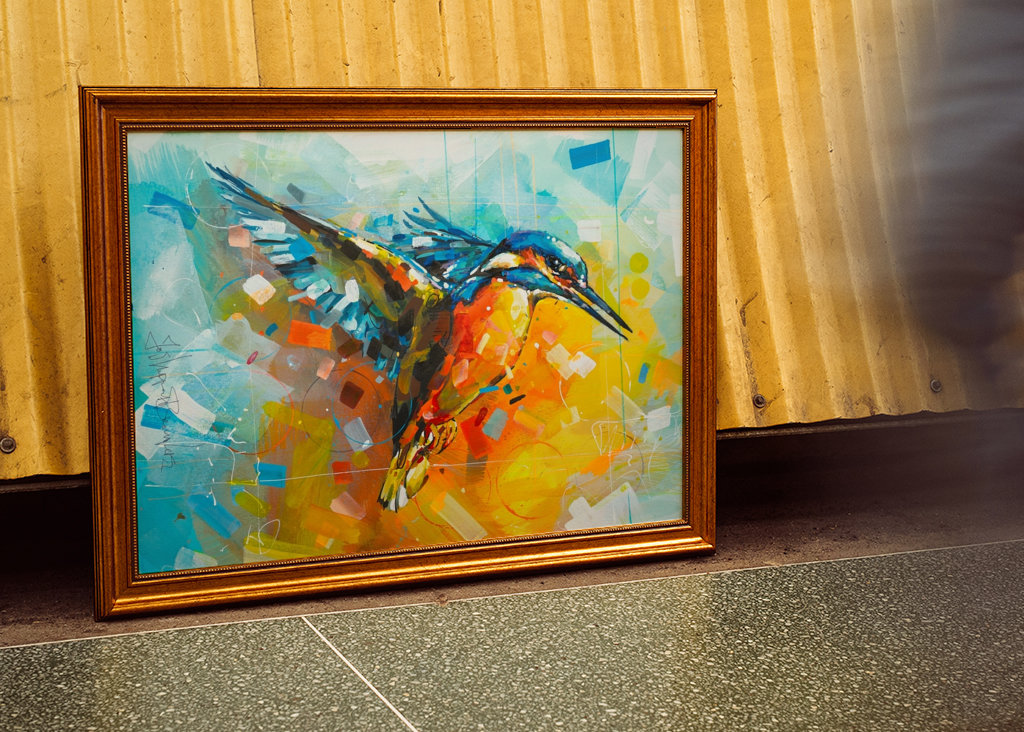 King Fisher Gemälde.