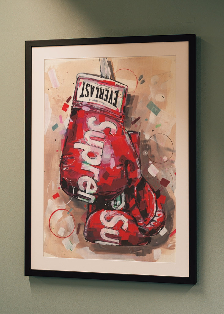 Supreme Everlast painting.