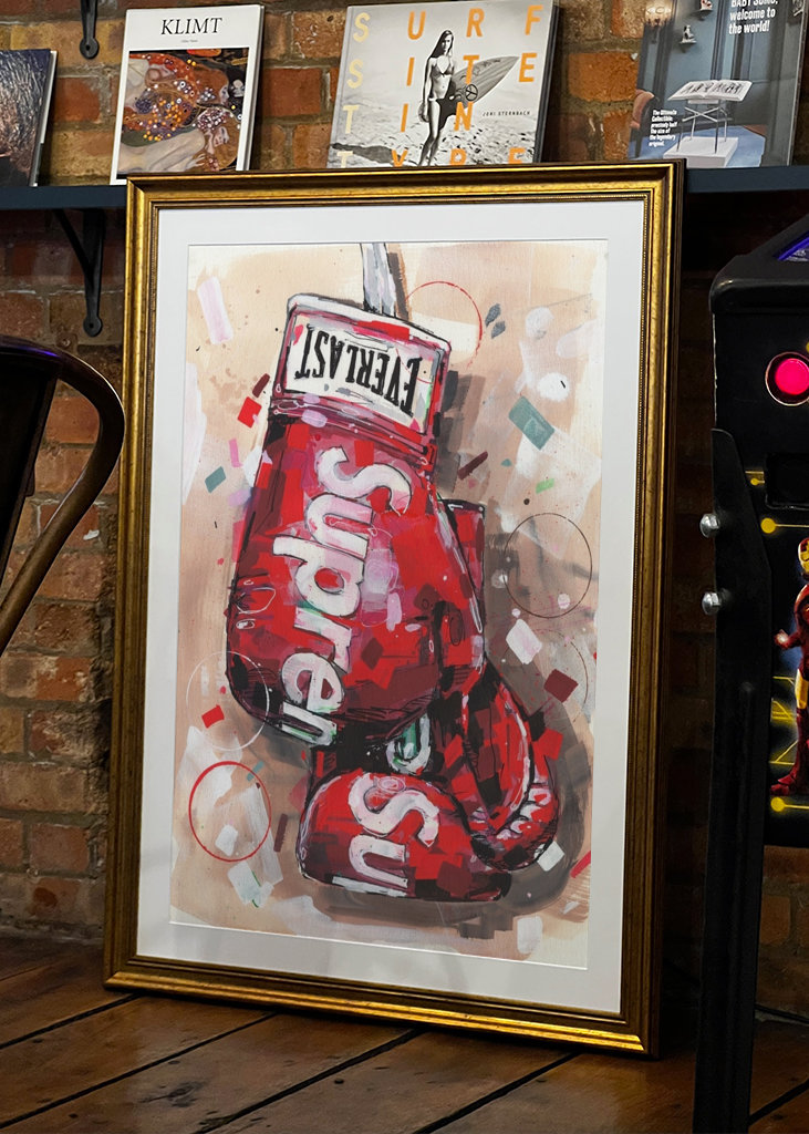 Supreme Everlast painting.