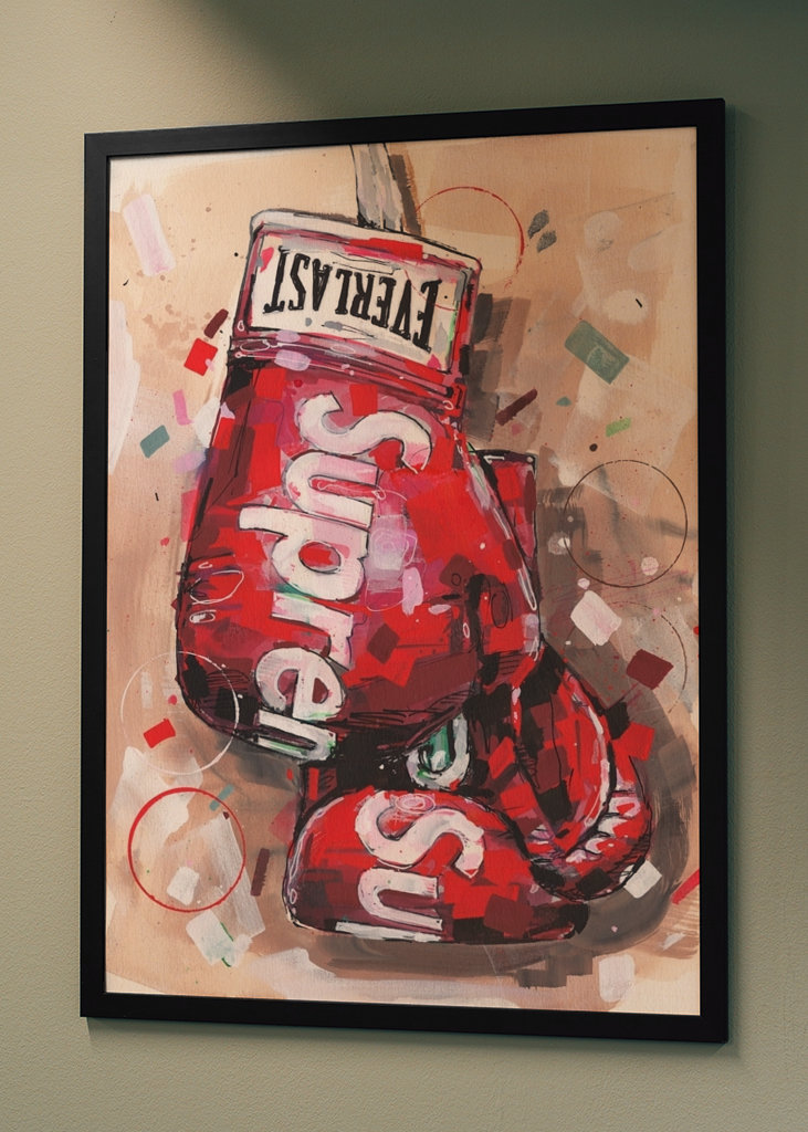 Supreme Everlast painting.