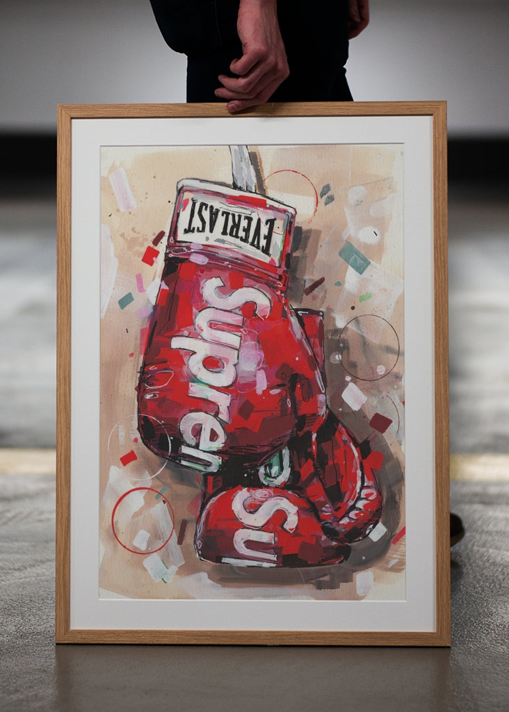 Supreme Everlast painting.