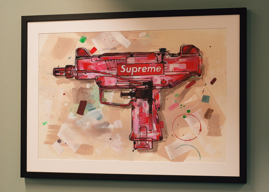 Pittura suprema della pistola ad acqua.