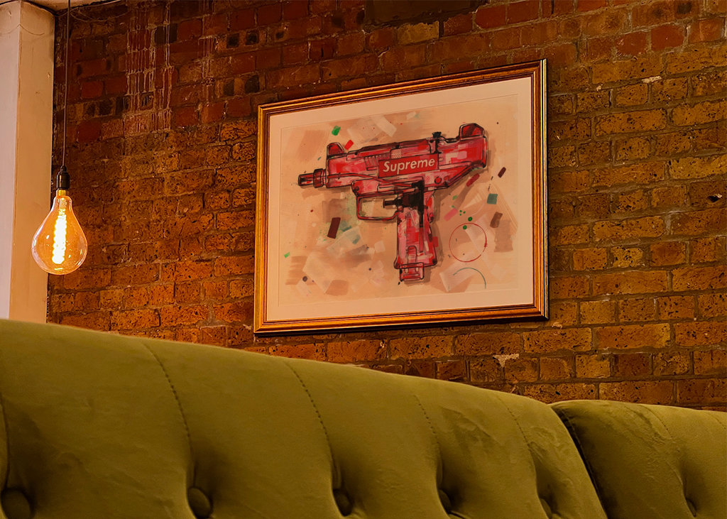 Pittura suprema della pistola ad acqua.