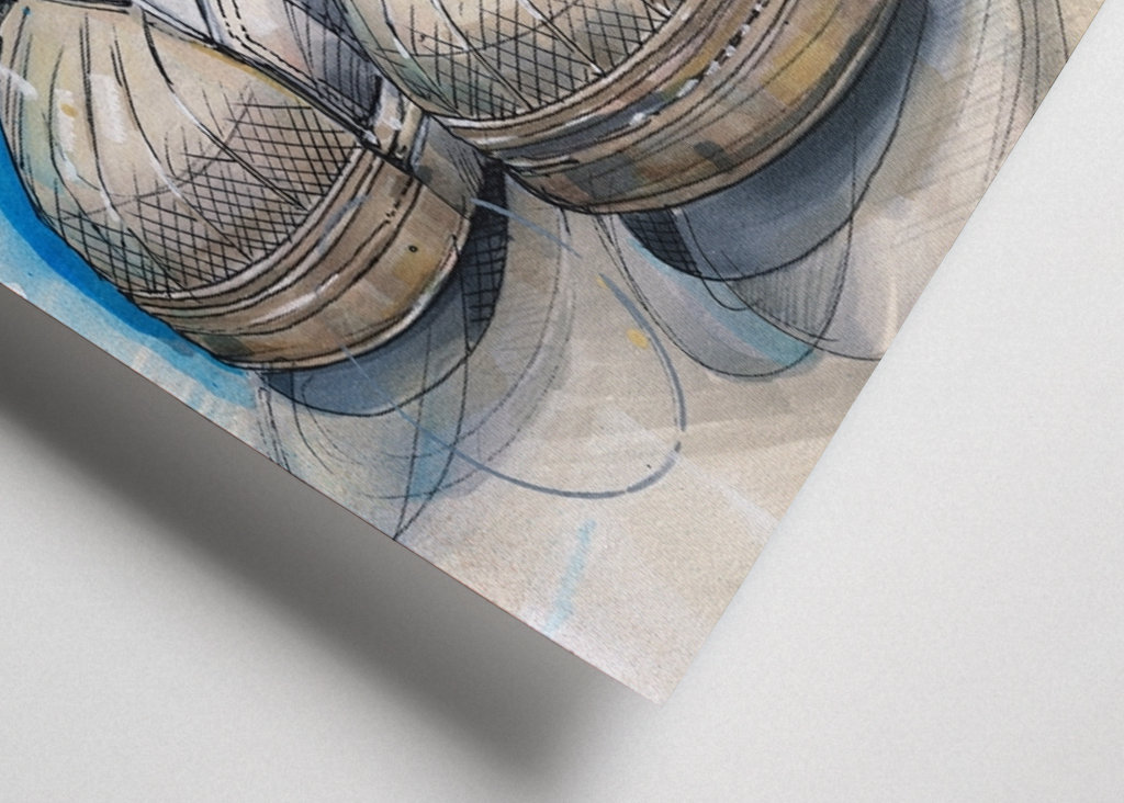 Adidas Superstar painting. posters & prints by Johannes - Printler