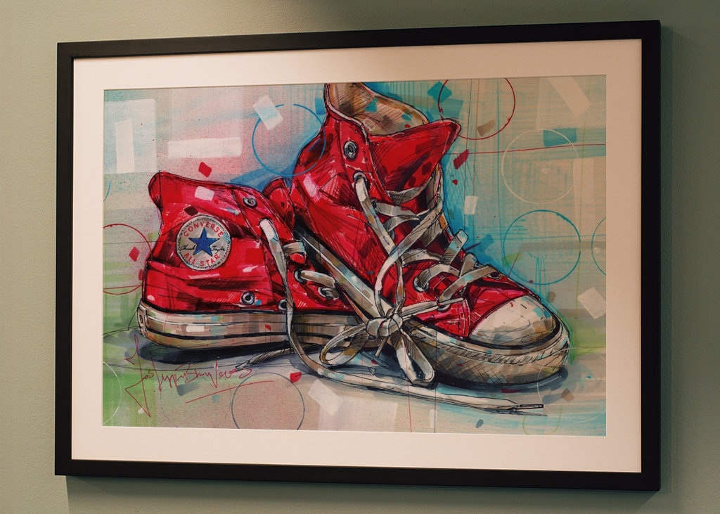 Converse All star painting.