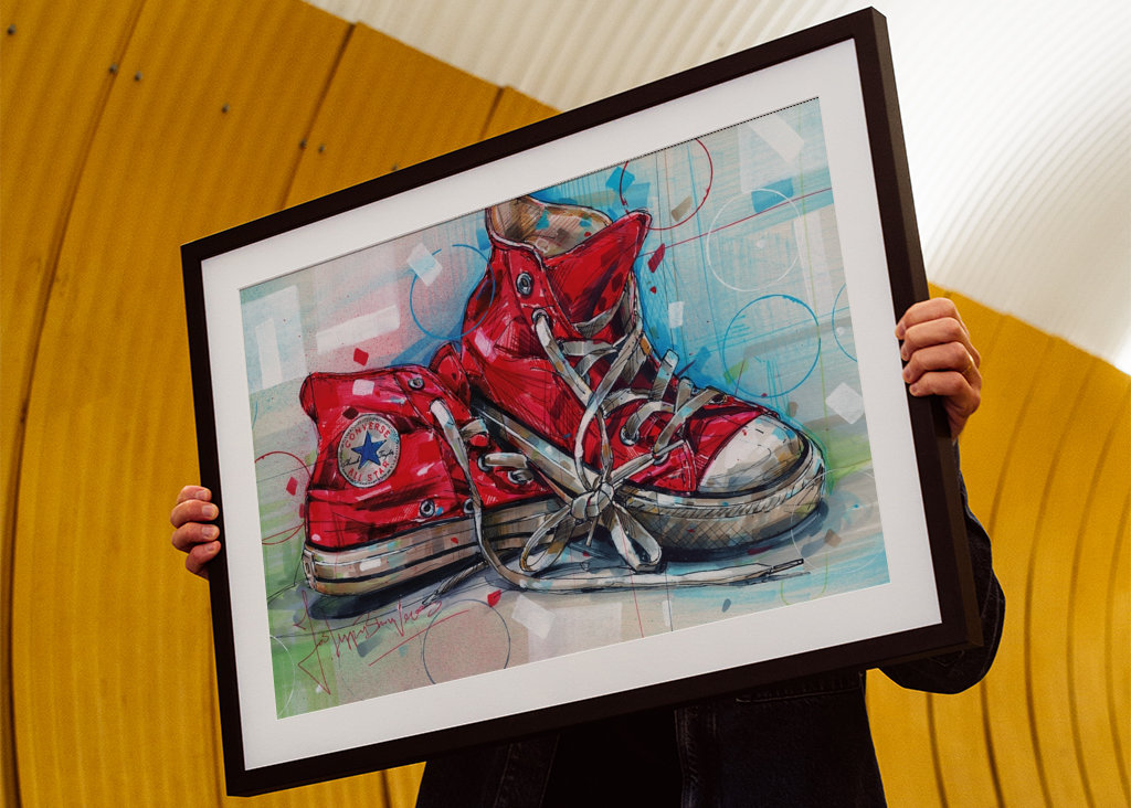 Converse All star painting.